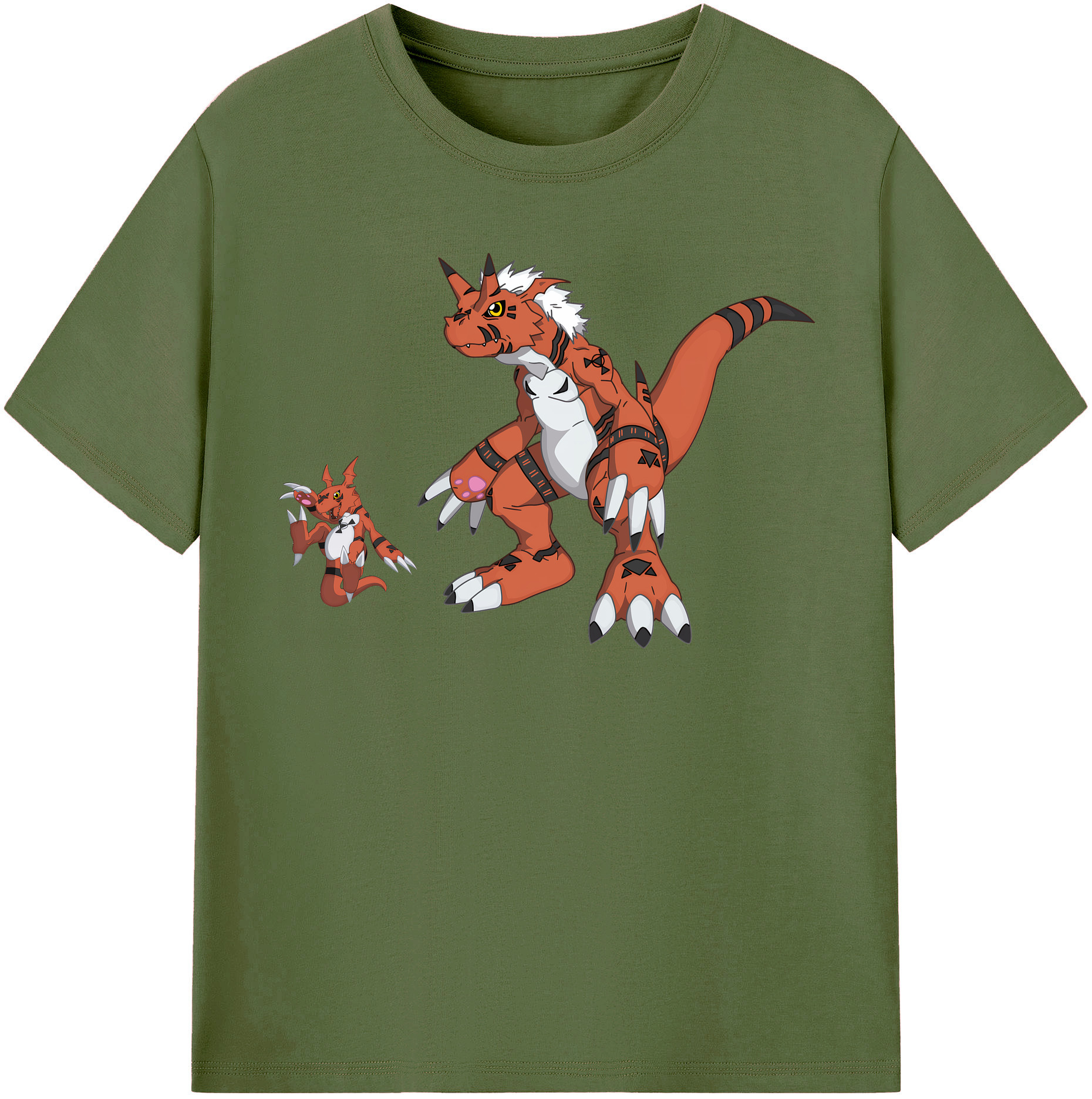 （画像用） Digimon デジタルモンスター/デジモン 綿100％半袖Tシャツ（フロントプリント）